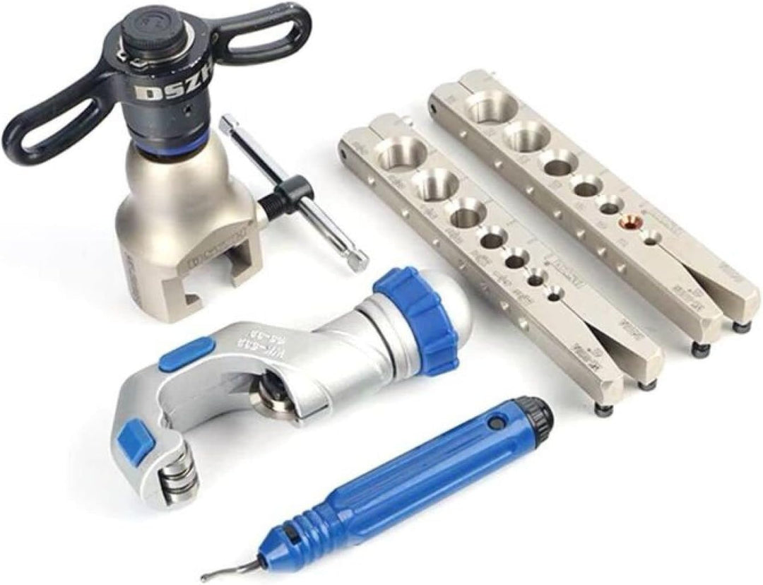 MorNon Bördelgerät 45 Grad Doppelt und Einfach Bremsleitung Rohr Set mit Biegezange Bördeln Werkzeug