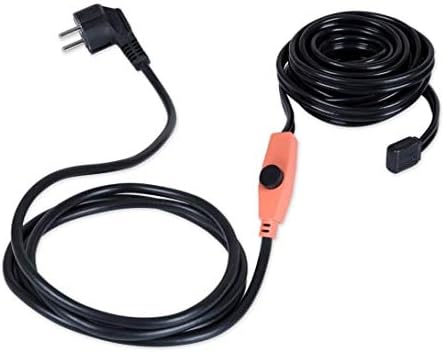 Waldbeck Flow Wire 4 Frostschutzkabel, Länge: 4 m Frostschutzkabel + 1,8 m Stromzuleitung, mit Therm