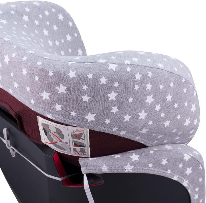 JYOKO Kids Bezug für Autositz Kompatibel mit Cybex Solution Fix (White Star), White Star