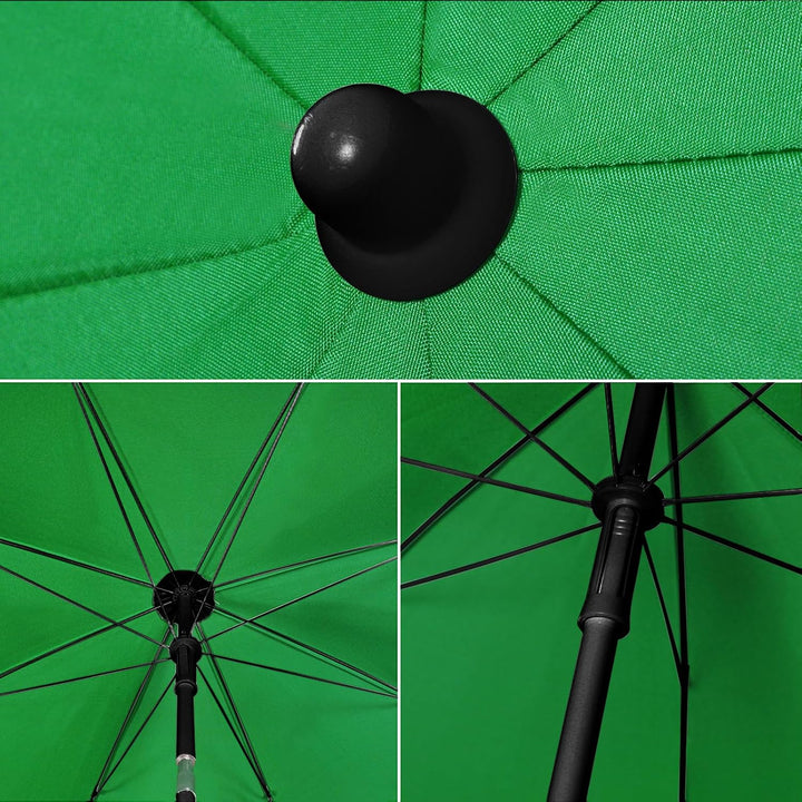Sekey Sonnenschirm 160 cm mit Schutzhülle, Sonnenschirm Strand mit Neigungswinkel und Höhe verstellb