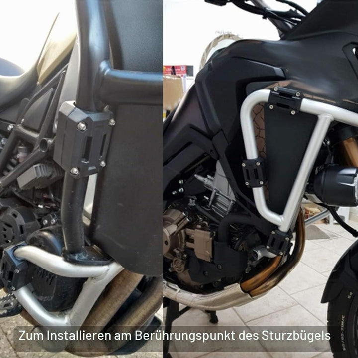 Schutzstossstangenblock, 2 Paar Motorrad-Motorschutzstossstangenblock-Schutzdekor 22/25/28 Mm Passen