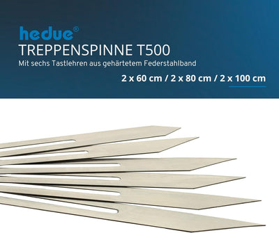 hedue Treppenspinne T500 - Treppenlehre zum Übertragen von Stufenmassen, Winkelschablone Treppe