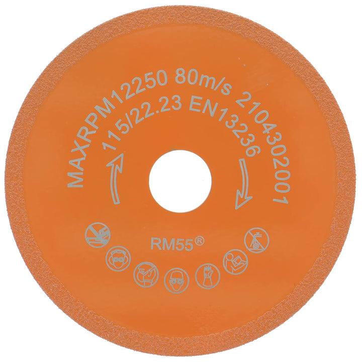 PRODIAMANT Diamant-Trennscheibe 115mm x 22,23mm M01 Glas Glasfliesen Glasmosaik Diamanttrennscheibe