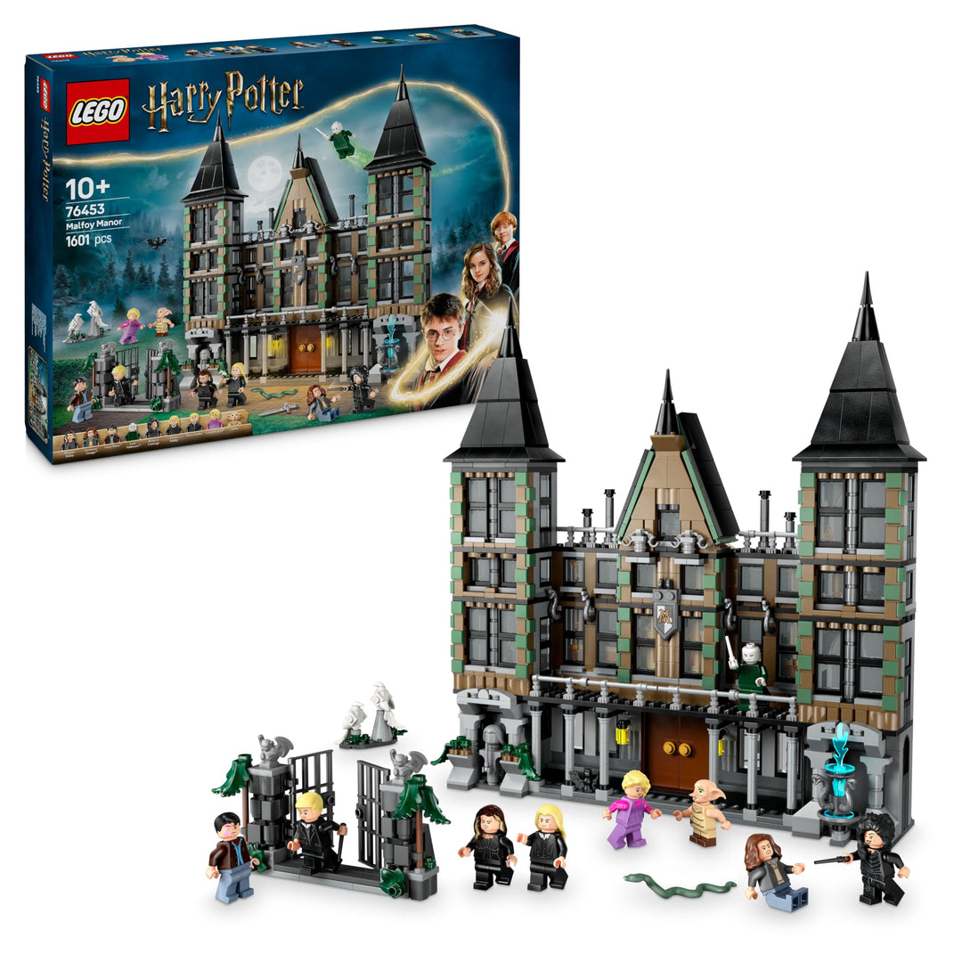 LEGO Harry Potter Landsitz der Familie Malfoy, Fantasy Spielzeug zum Sammeln und Ausstellen, Geschen