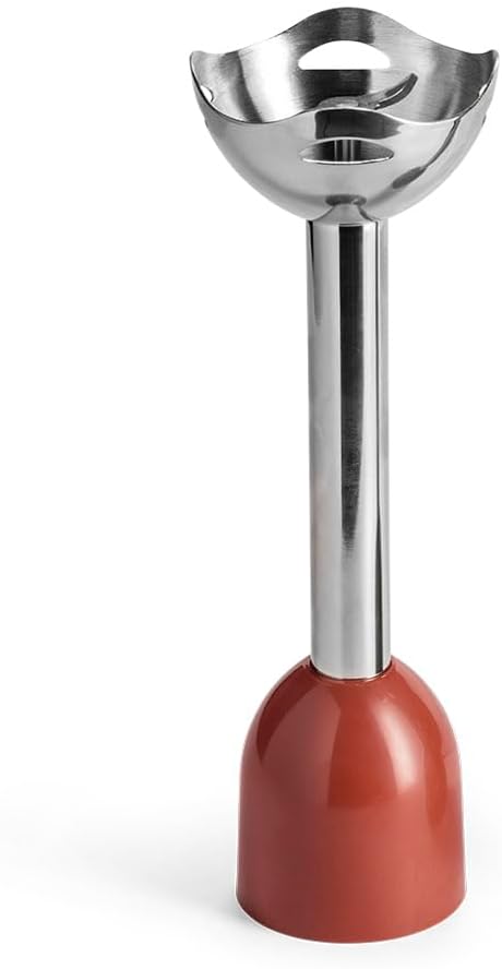 Tognana Iridea Stabmixer mit Zerkleinerer, Schneebesen und 600 ml Becher apfelrot