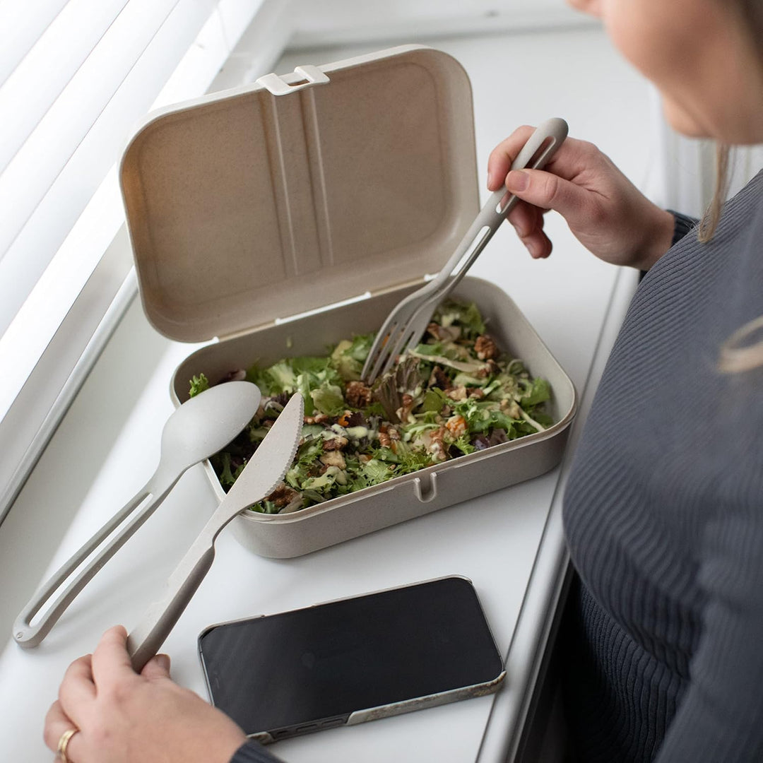 Koziol PASCAL L Lunchbox | mit herausnehmbarem Trennsteg, mit Clipverschluss | biozirkulärer Kunstst