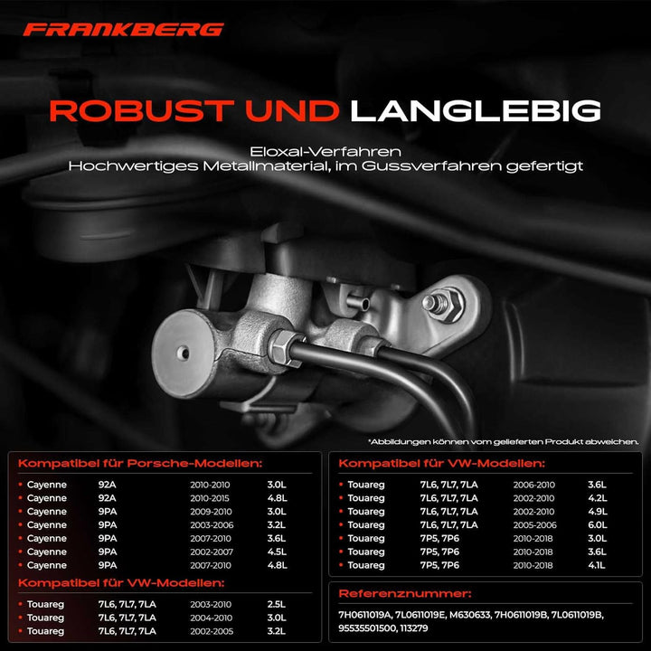 Frankberg Hauptbremszylinder Kompatibel mit C.a.y.e.n.n.e 92A 2002-2015 M.u.l.t.i.v.a.n V 7E 7H 2003