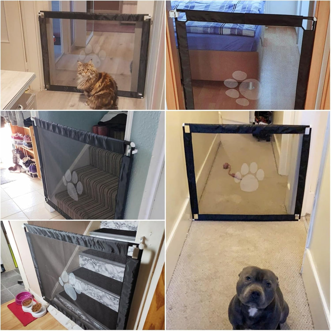 Enjoying Hundeschutzgitter, 100 x 80 cm, Haustier Treppenschutzgitter für Hunde Katzen, Türschutzgit