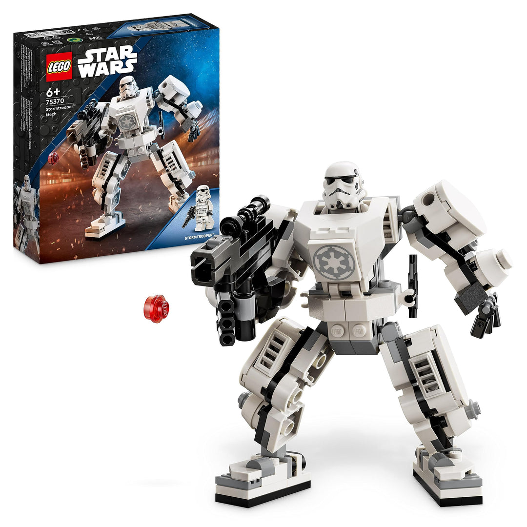 LEGO 75370 Star Wars Sturmtruppler Mech Set, Baubares Actionfigur-Modell mit Gelenkteilen, Minifigur