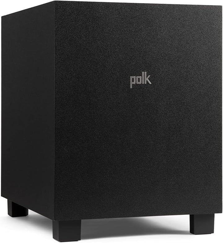 Polk Audio MXT10 Hochleistungs-Subwoofer, 50 W, Schwarz