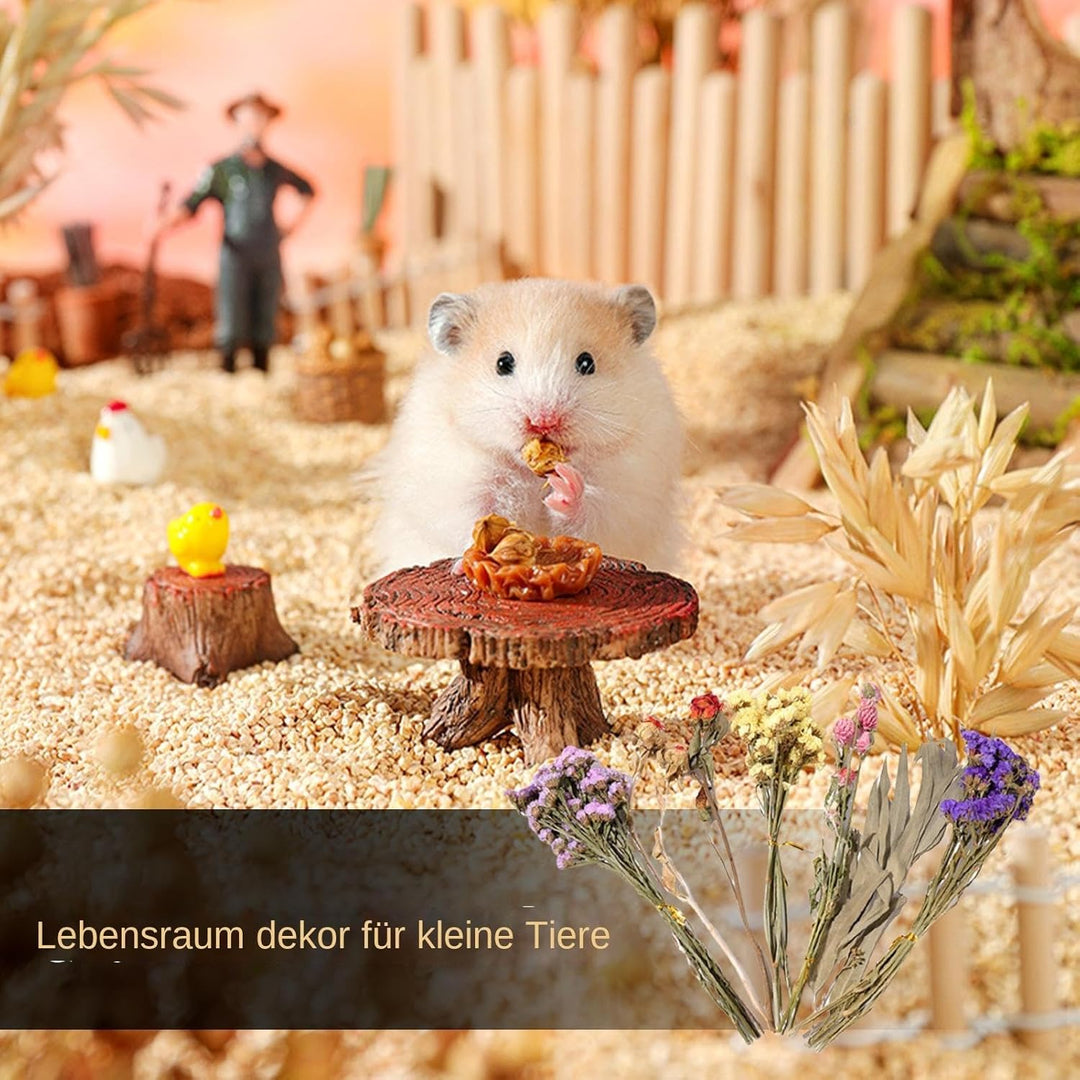 Hamster Heublumen Einstreu, Blumen-Hamster-Bettwäsche, Trockenblumen Für Hamster, Trockenblumen-Hams