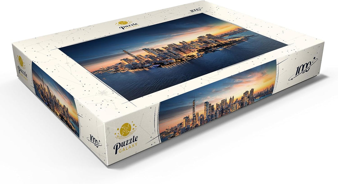 New York City Panorama Skyline bei Sonnenaufgang - Premium 1000 Teile Puzzle - MyPuzzle Sonderkollek