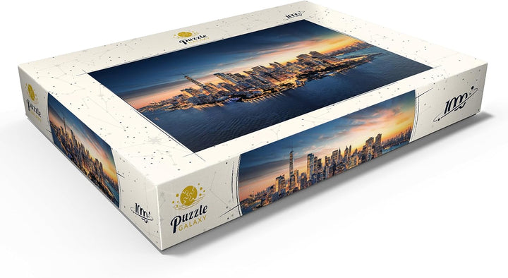 New York City Panorama Skyline bei Sonnenaufgang - Premium 1000 Teile Puzzle - MyPuzzle Sonderkollek
