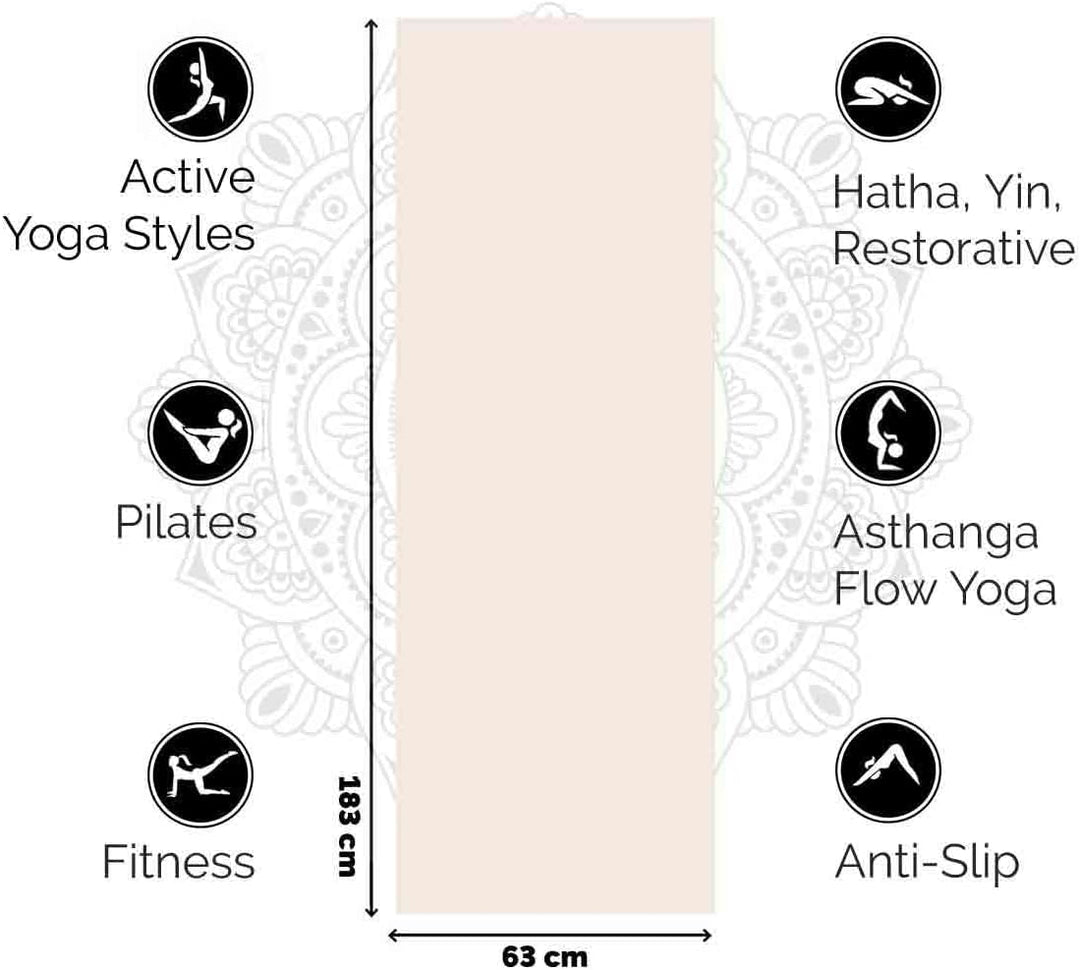 Love Generation - Dicke Yoga Matte Sand, Sand