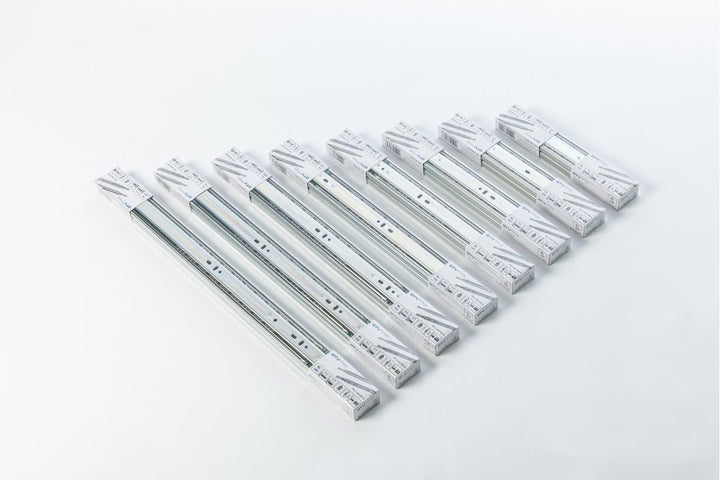 GTV H45 Schubladenschienen - 45.3 x 500 mm-Starken Verzinkt Stahl - Soft-Close Schienensystem - Tele