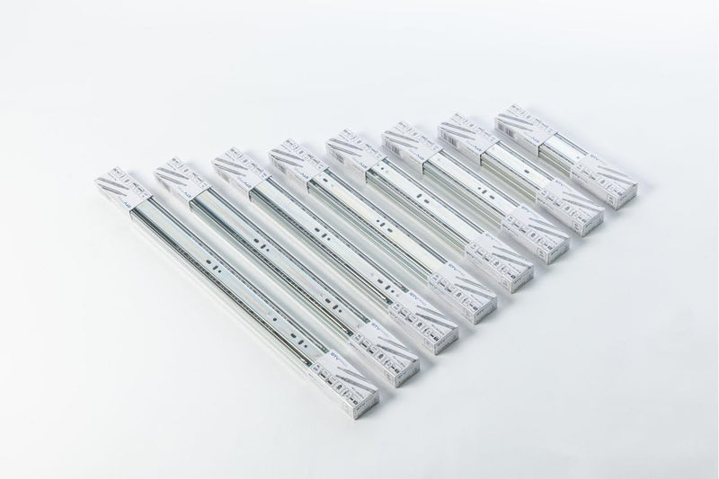 GTV H45 Schubladenschienen - 45.3 x 400 mm - Starken Verzinkt Stahl - Soft-Close Schienensystem - Te