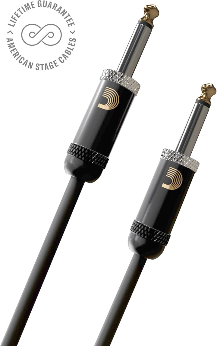Planet Waves PW-AMSG-30 American Stage Instrumentenkabel 9,1m (30 Fuss) schwarz 30 Feet Gerade Enden