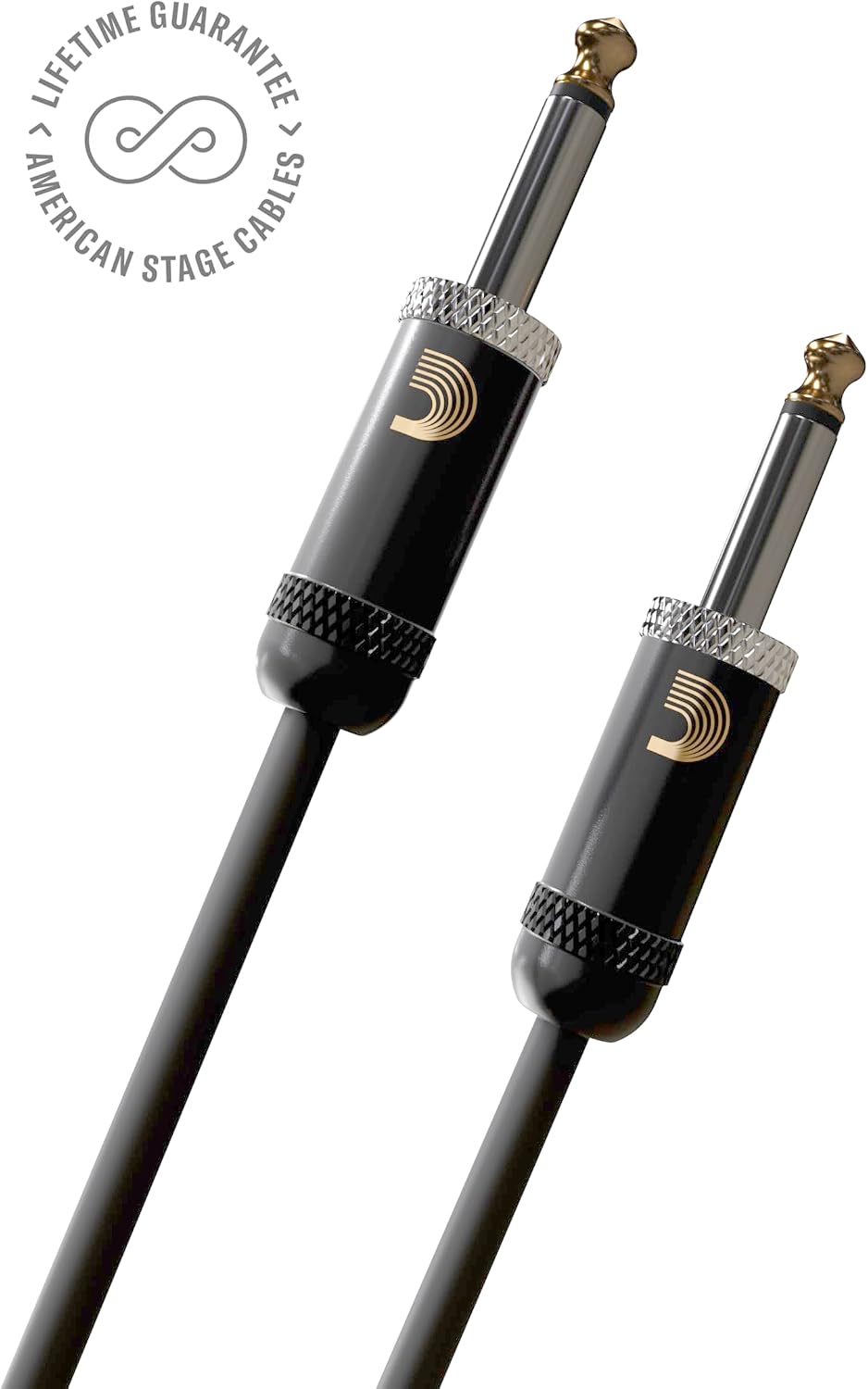 Planet Waves PW-AMSG-30 American Stage Instrumentenkabel 9,1m (30 Fuss) schwarz 30 Feet Gerade Enden