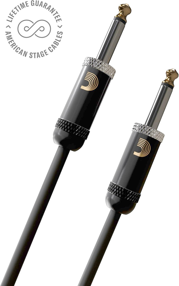 Planet Waves PW-AMSG-30 American Stage Instrumentenkabel 9,1m (30 Fuss) schwarz 30 Feet Gerade Enden