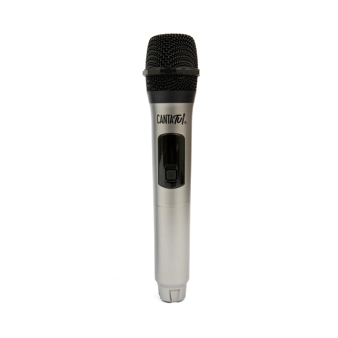 Canta Tu Karaoke - Silbernes Mikrofon, EIN kabelloses Mikrofon, Mikrofon mit Bluetooth, geeignet für