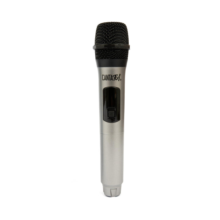 Canta Tu Karaoke - Silbernes Mikrofon, EIN kabelloses Mikrofon, Mikrofon mit Bluetooth, geeignet für