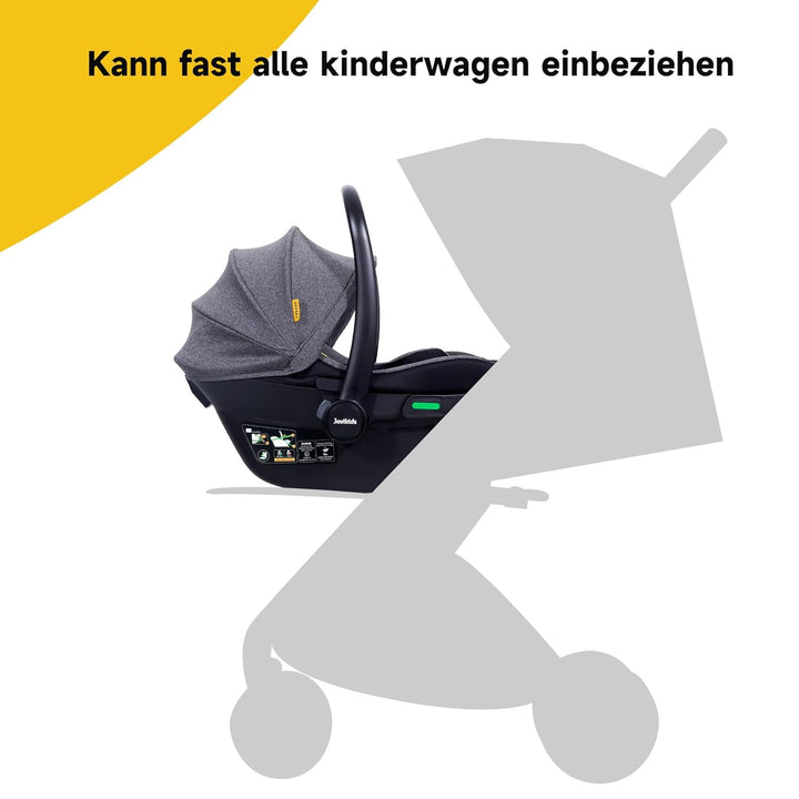 Jovikids Babyschale, Stufenlos verstellbare Liegeposition, Gruppe 0/0+ (40-87 cm) Baby Autositz mit