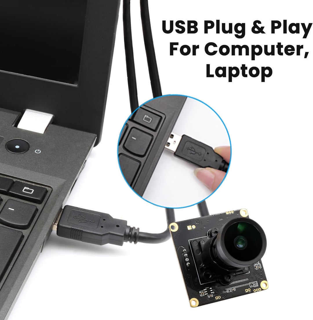 Svpro 1080P Low Light USB-Kameramodul, 0,0001 Lux Starlight-Webcam-Board, M16-Objektiv, F1,0, 110 Gr