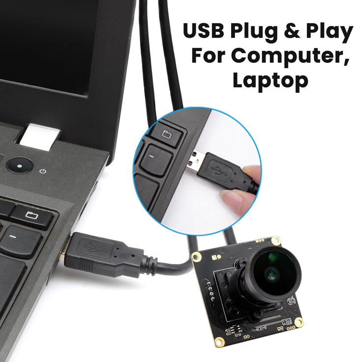 Svpro 1080P Low Light USB-Kameramodul, 0,0001 Lux Starlight-Webcam-Board, M16-Objektiv, F1,0, 110 Gr