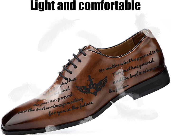 JITAI Mokassins Herren Elegante Schuhe Freizeit Loafer Herren Anzug Schuhe 45 EU Braun 04, 45 EU Bra
