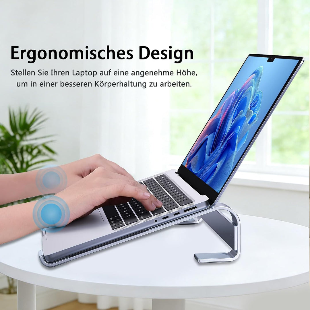 JOOF Aluminium Laptop Ständer, tragbarer Kühlständer, Ergonomisch Laptop Halterung für Schreibtisch