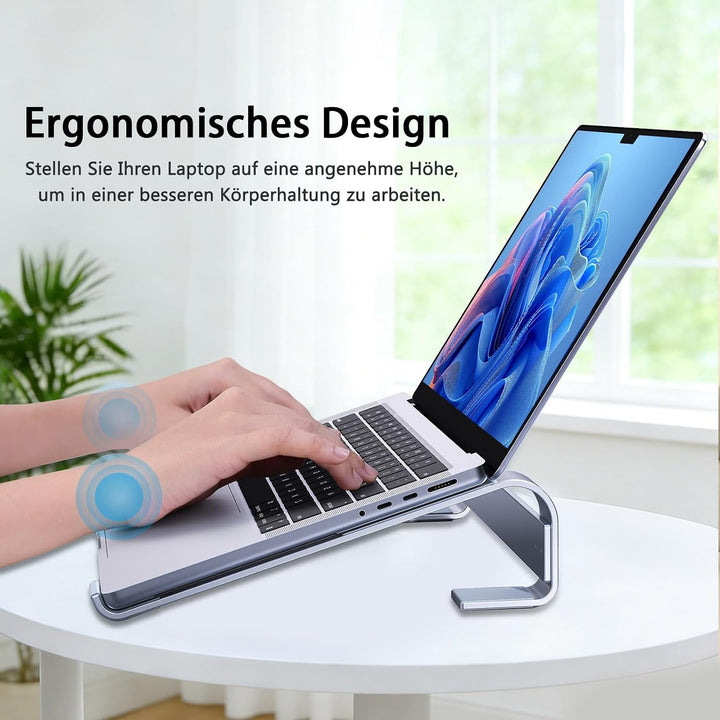 JOOF Aluminium Laptop Ständer, tragbarer Kühlständer, Ergonomisch Laptop Halterung für Schreibtisch