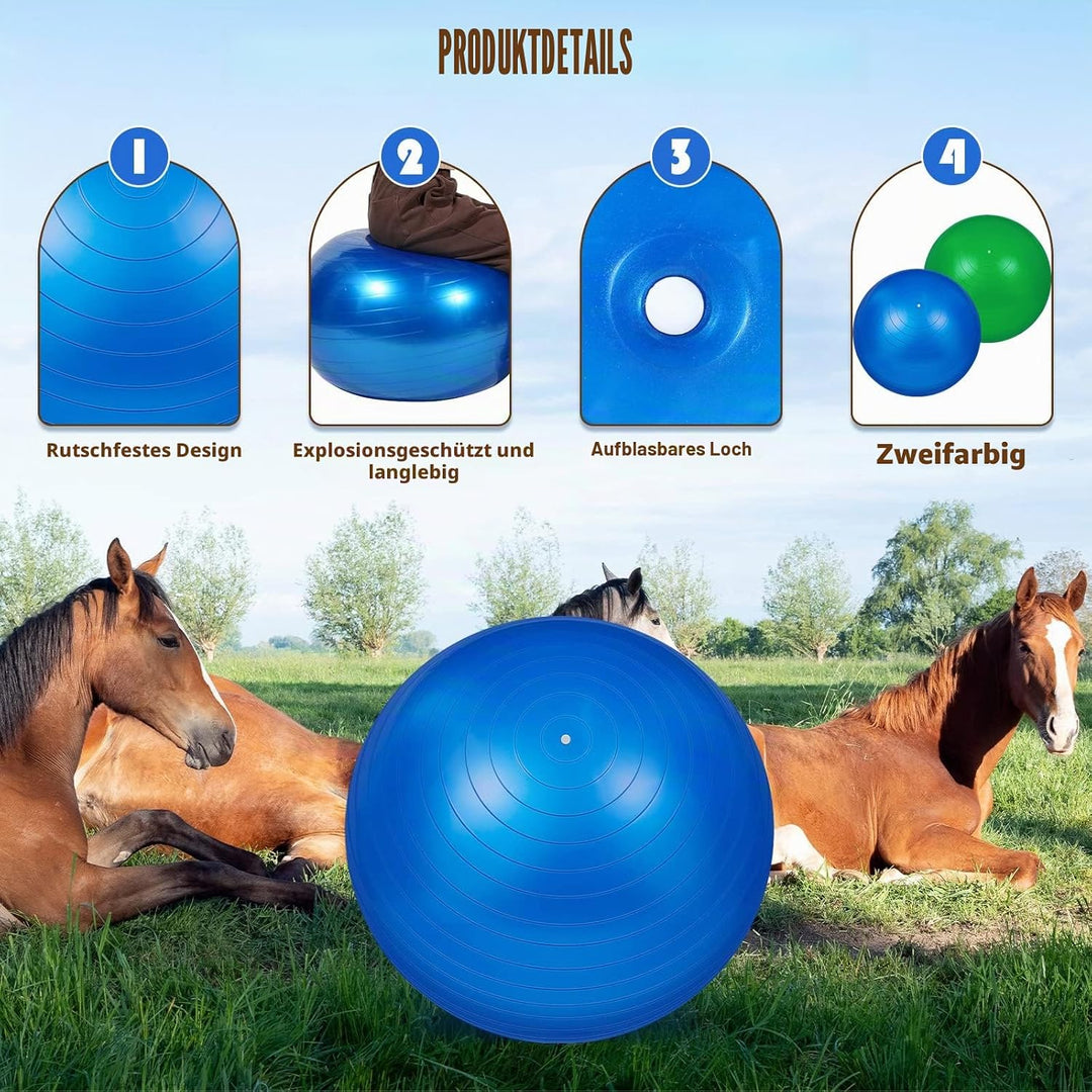 2 Stück 101,6 cm Pferdeball zum Spielen, grosser Pferdeball, grosser Hüteball für Pferde, Anti-Burst