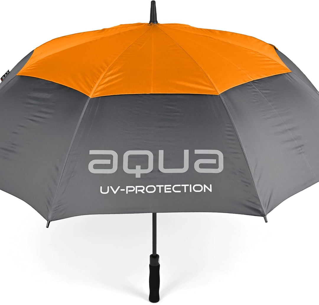 BIG MAX I-Dry Aqua Golf Regenschirm mit UV Schutz - 100% Wasserdicht (Orange)