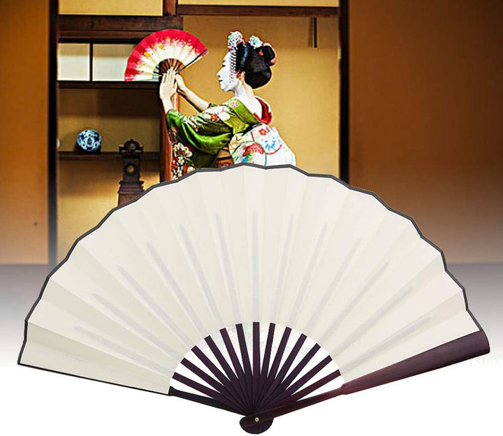 Omabeta Faltfächer Massivholz Craft Fan 10 Inc Dekorativer Tanzfächer für Hochzeitsdekoration Tanz W