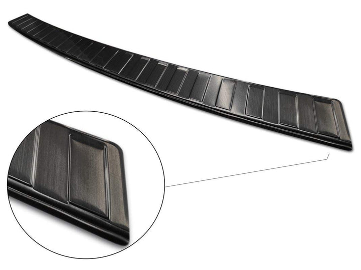 Schwarz Edelstahl Heckstossstangenschutz kompatibel mit Volkswagen Transporter T5 2003-2015 (Alle) &amp;