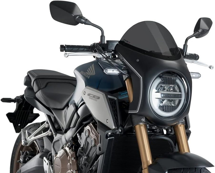 Puig Retro-Verkleidungscheibe 3133F CB650R, Honda CB1000R Neo Sports Café 18'-19' Dunkel Kohlenstoff