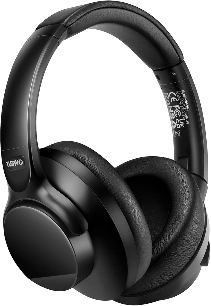 TUINYO Kabellose Kopfhörer - Noise Cancelling Over Ear Bluetooth Kopfhörer mit 60H Spielzeit, Hi-Res