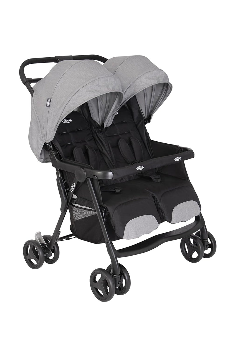 Graco DuoRider™ Doppel-Kinderwagen, Geschwisterwagen, ab Geburt bis ca. 3 Jahre (15 kg), leicht, sch