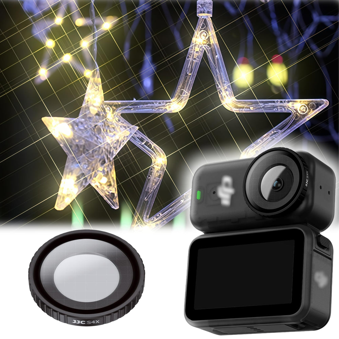 JJC Osmo Nano 4 Strahlen Sternfilter,Vierstrahl Sternfilter für DJI Osmo Nano mit Filteretui,Osmonan