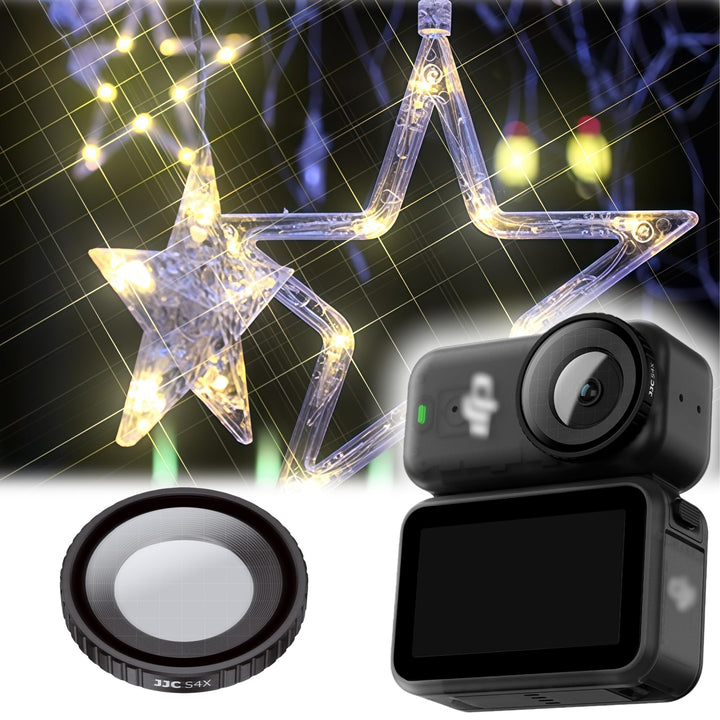 JJC Osmo Nano 4 Strahlen Sternfilter,Vierstrahl Sternfilter für DJI Osmo Nano mit Filteretui,Osmonan