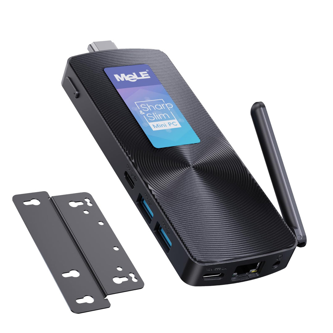 MeLE PCG02 – Mini-PC, ultrakompakt, ohne Lüfter, N100 8 GB, 128 GB, keine Knochen im Inneren, HDMI 4