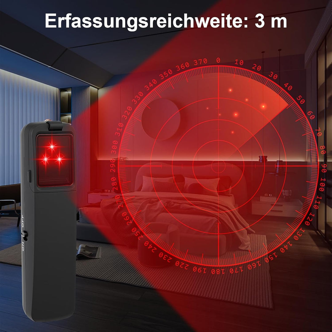 Wanzen Detektor - Wanzenfinder Versteckte Kamera Finder RF Signal Bug Detector Anti Spy Anti-Aufnahm