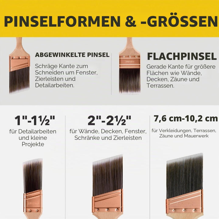 Purdy 144152830 Clearcut Elite Glide Trimmbürste, Mehrfarbig, One Size One Size Flacher Rand Jedes,