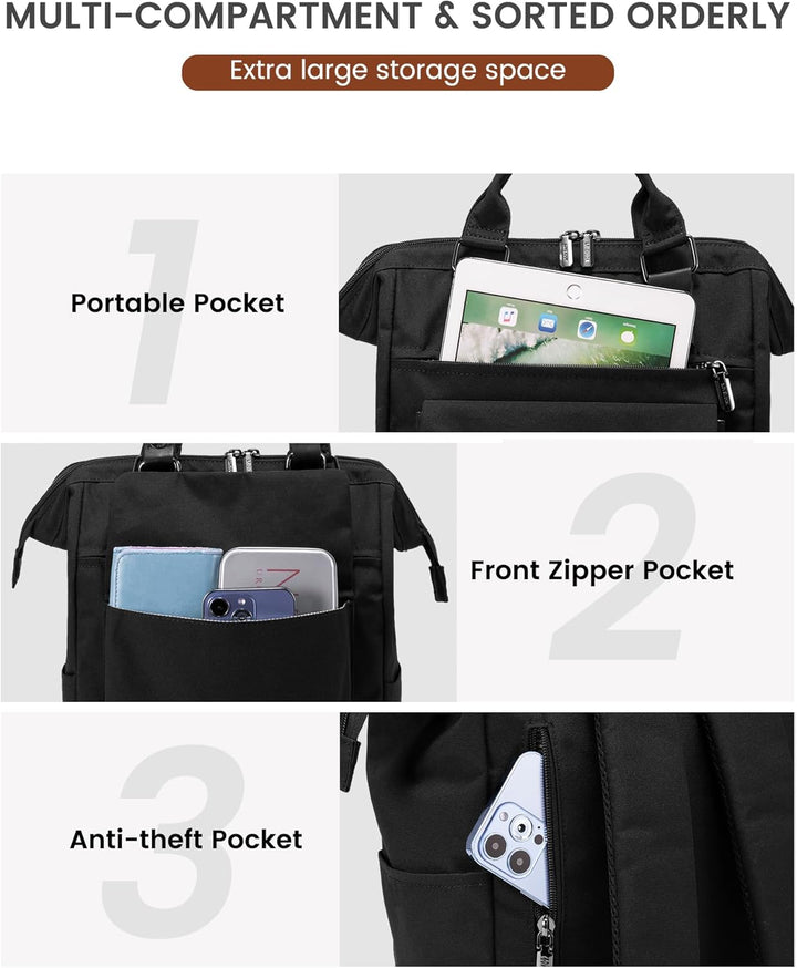 LOVEVOOK Rucksack Damen Klein, Wasserdicht Kleiner Rucksack Damen-rucksackhandtaschen Cityrucksack,