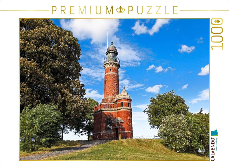 CALVENDO Puzzle Der Leuchtturm in Kiel-Holtenau 1000 Teile Lege-Grösse 64 x 48 cm Foto-Puzzle Bild v