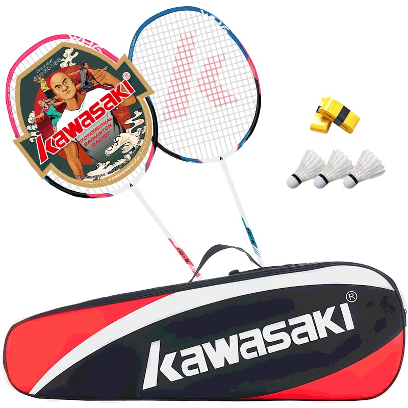 A1 TAAN Kawasaki Graphit Badminton Set Profi Graphit Badminton schläger Leichtgewicht & Hochleistung