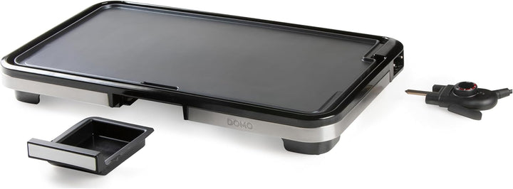 DOMO DO9263G Electric Grill Plate XXL - Plancha-Grill 55 cm - Herausnehmbares Auffangschälchen - 220