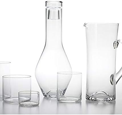 Zafferano Chiaro di Luna - Glasflasche Klar, Höhe 290 mm, Durchmesser 125 mm, Fassungsvermögen 138 c