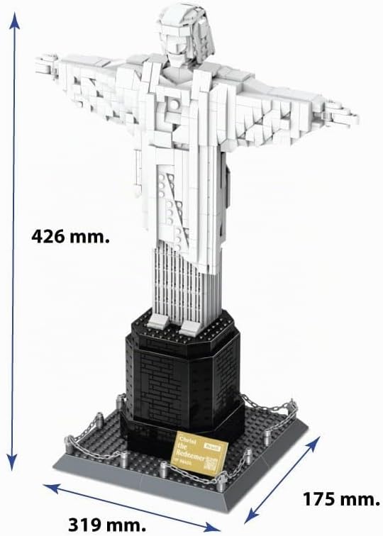 Architekturmodell zum Bauen mit Bausteinen. Christus der Erlöser. Rio de Janeiro. Christus Von Rio D