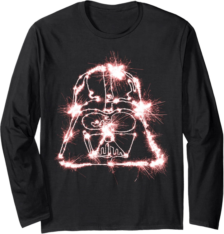 Star Wars Darth Vader Fire Cracker Outlined Poster Langarmshirt